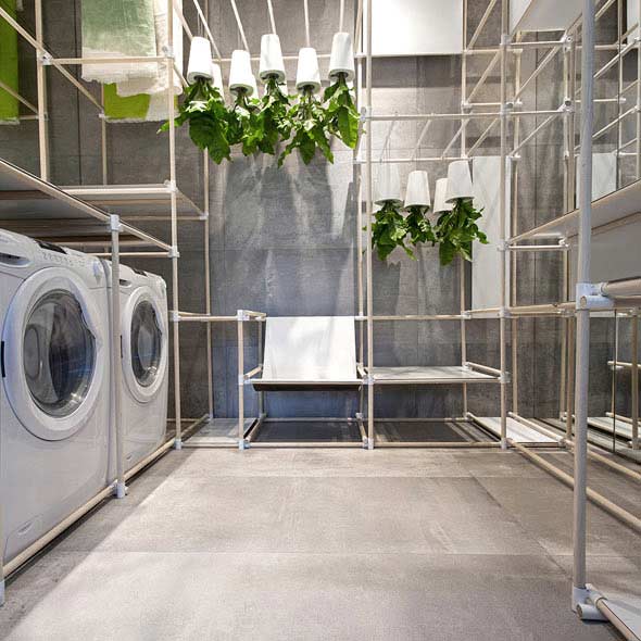 Antico Light Grey Vite colocado en un ambiente de referencia